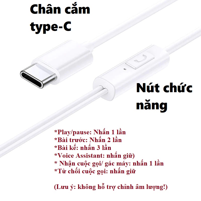 Tai nghe nhét tai chân cắm type-C tích hợp mic Bass mạnh Baseus Encok CZ11 _ Hàng chính hãng