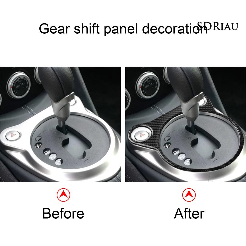 Miếng Dán Trang Trí Cần Số Xe Hơi Bằng Sợi Carbon Dành Cho Nissan 370z Z34