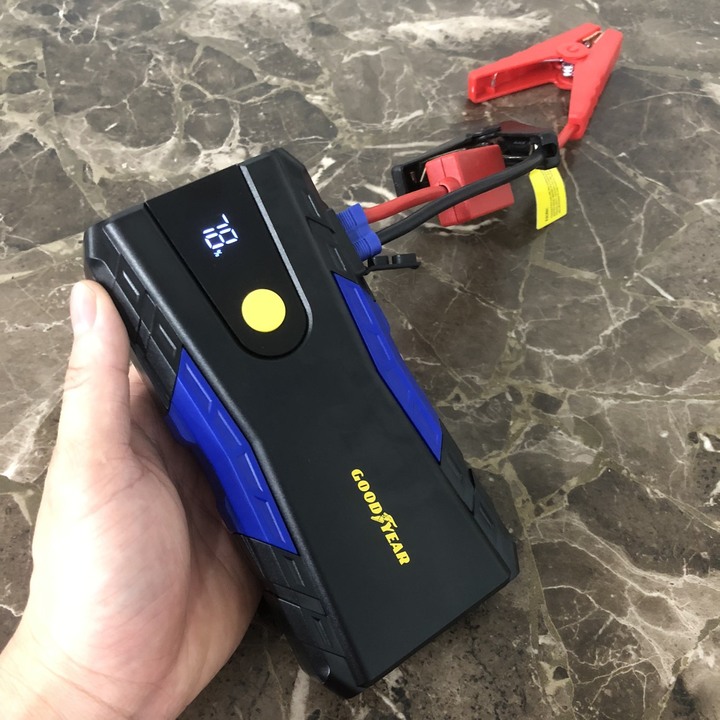 Bộ Sạc Bình Ắc Quy Ô Tô Kiêm Pin Sạc Dự Phòng Goodyear GY-5229 (12000mAh) - HÀNG NHẬP KHẨU