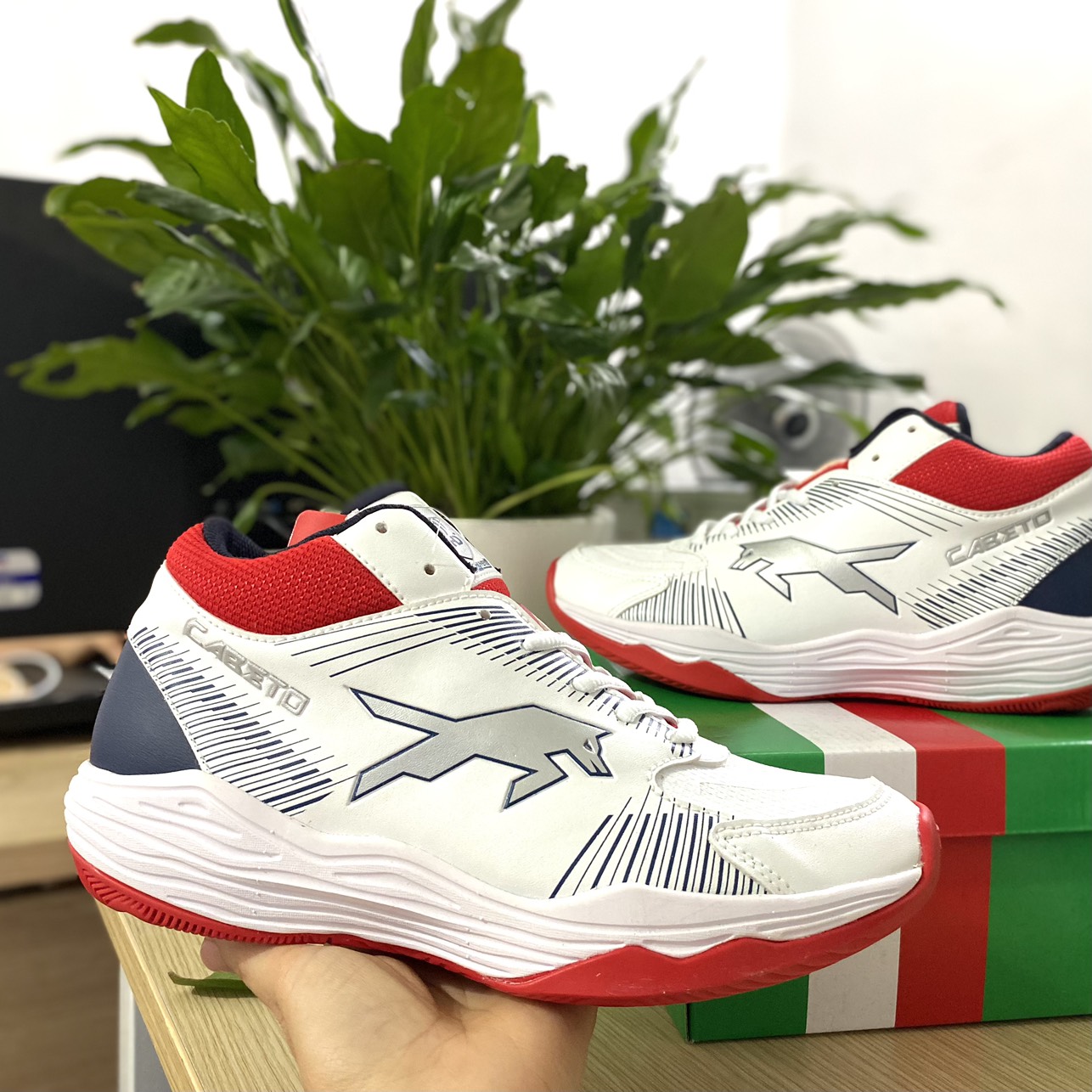 Giày đánh bóng chuyền, bóng rổ VHD siêu nhẹ, siêu bền - Hàng công ty