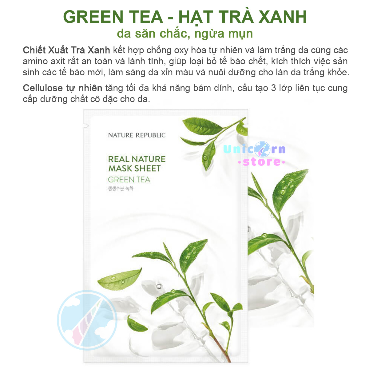 Mặt Nạ Giấy Dưỡng Da Nature Republic Real Nature Mask Sheet 23ml