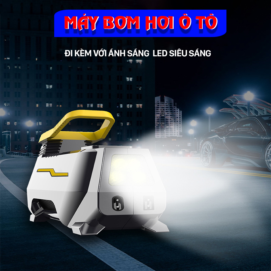 Máy bơm hơi ô tô xe hơi màn điện tử thông minh tự ngắt cao cấp CAR365 CHÍNH HÃNG - CAR32