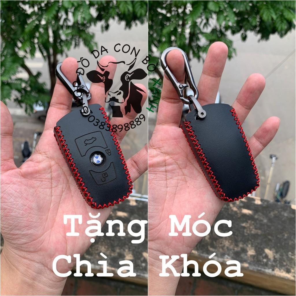 Bao da dành cho chìa khóa BMW series 3 5 7 X GT handmade da thật 002