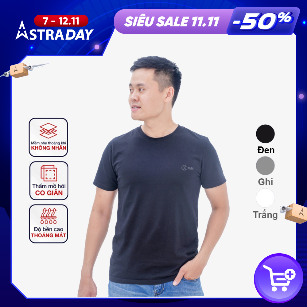 Áo thun nam Cotton Compact Premium trẻ trung năng động thấm hút mồ hôi co giãn 4 chiều MRM Manlywear Áo Thun Nam Cotton Compact Premium Trẻ Trung Năng Động Thấm Hút Mồ Hôi Co Giãn 4 Chiều Mrm Manlywear