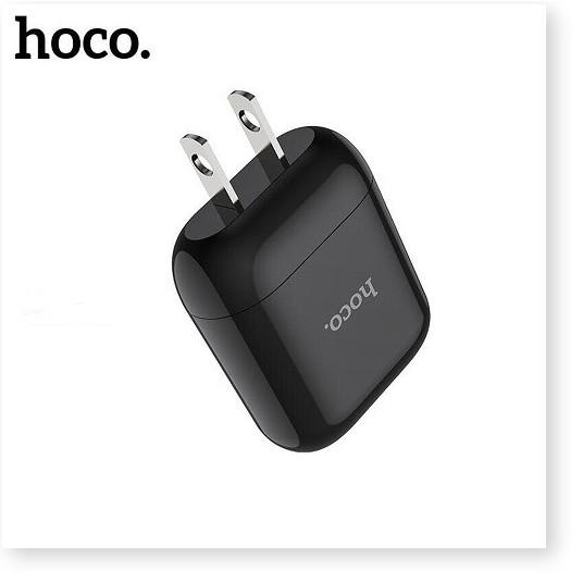 Củ sạc 1 cổng Hoco HK2 Chất liệu nhựa PC chất lượng cao chống cháy - Hàng chính hãng