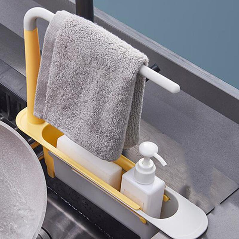 Lưới Đỏ Kính Thiên Văn Bồn Rửa Kệ Bồn Rửa Nhà Bếp Nhà Tổ Chức Xà Phòng Khăn Xốp Giá Đỡ Thoát Giá Giỏ Đựng Đồ Tiện Ích Phụ Kiện