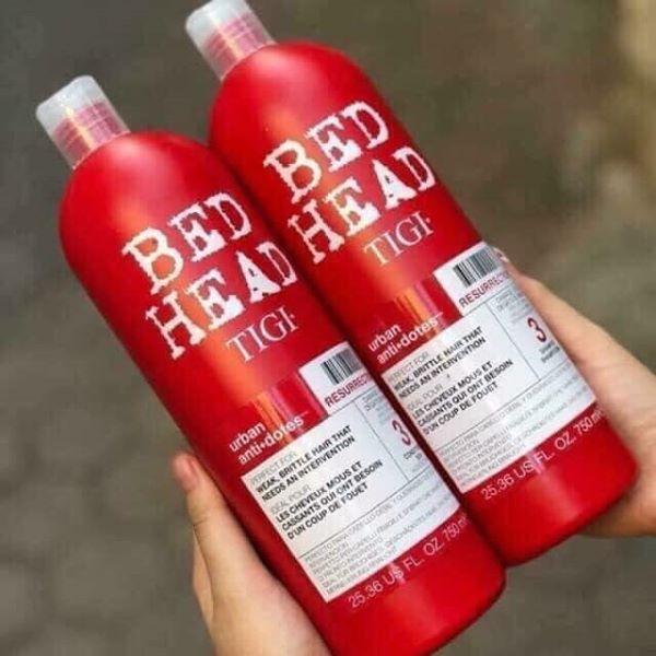 Bộ dầu gội xả, dầu gội Tigi Bed Head 750ml, 2 dưỡng ẩm và phục hồi tóc hư tổn