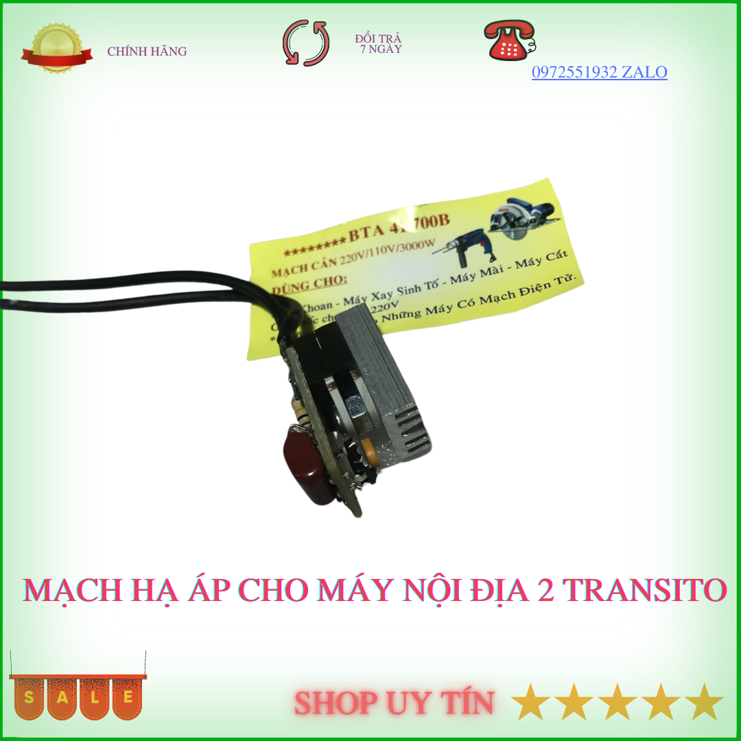 Hình ảnh MẠCH HẠ ĐIỆN ÁP 220V XUỐNG 110V CHO MÁY NỘI ĐỊA- 1 mạch