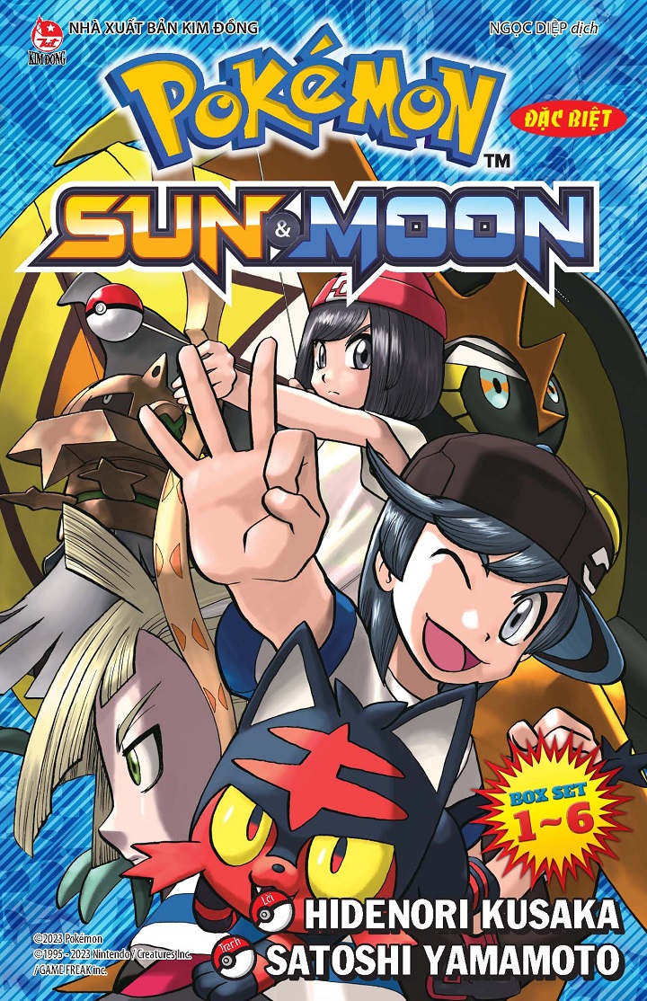 Sách - Pokemon đặc biệt SUN&MOON (boxset 6 tập)