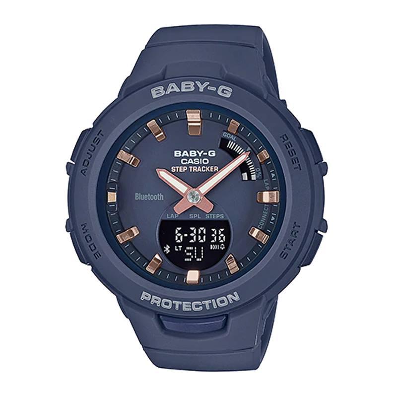 Đồng Hồ Nữ Dây Nhựa Casio Baby-G BSA-B100-2A | Bluetooth | BSA-B100-2ADR