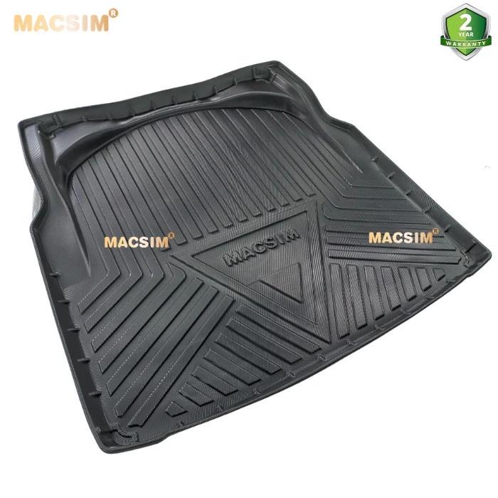 Thảm lót cốp Mercedes C-Class 2014-2021 (qd) nhãn hiệu Macsim chất liệu tpv cao cấp màu đen hàng loại 2  Thương hiệu: MA