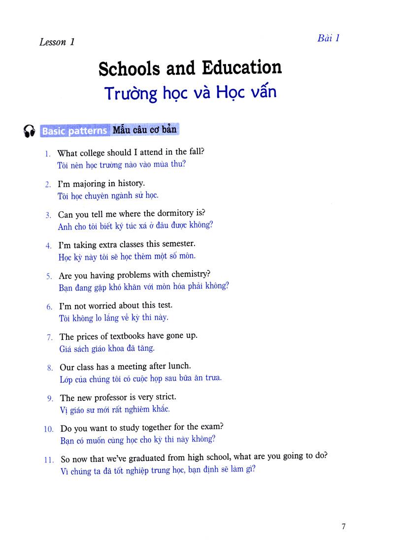 Sách 900 Câu Tiếng Anh Giao Tiếp Trong Cuộc Sống - Tập 1 (Kèm file MP3) (Tái Bản)