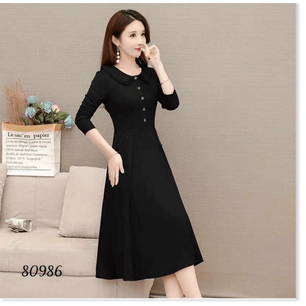 ĐẦM XÒE DỰ TIỆC CÓ NÚT CÚC CỰC XINH TÔN DÁNG THANH LỊCH CHO CHỊ EM KME FASHION