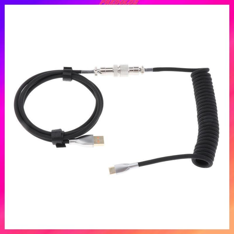 Dây Cáp Xoắn Micro USB 1.8M Dành Cho Bàn Phím Cơ Chơi Game