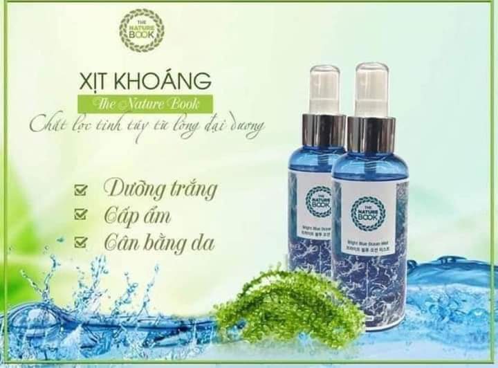 Xịt khoáng The nature book- Hàng chính hãng