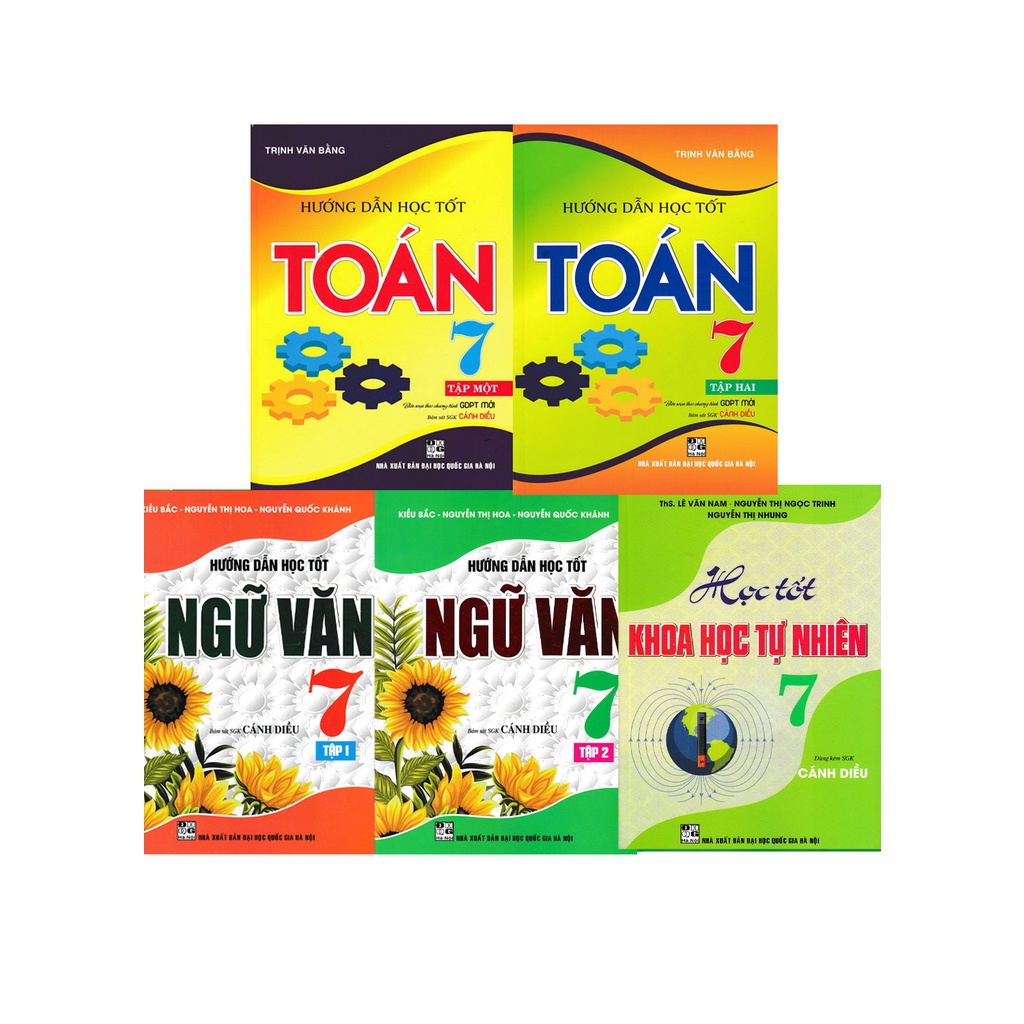 Sách - Combo Học Tốt Toán + Ngữ Văn + Khoa Học Tự Nhiên Lớp 7 (Bám Sát SGK Cánh Diều - Bộ 5 Cuốn )HA