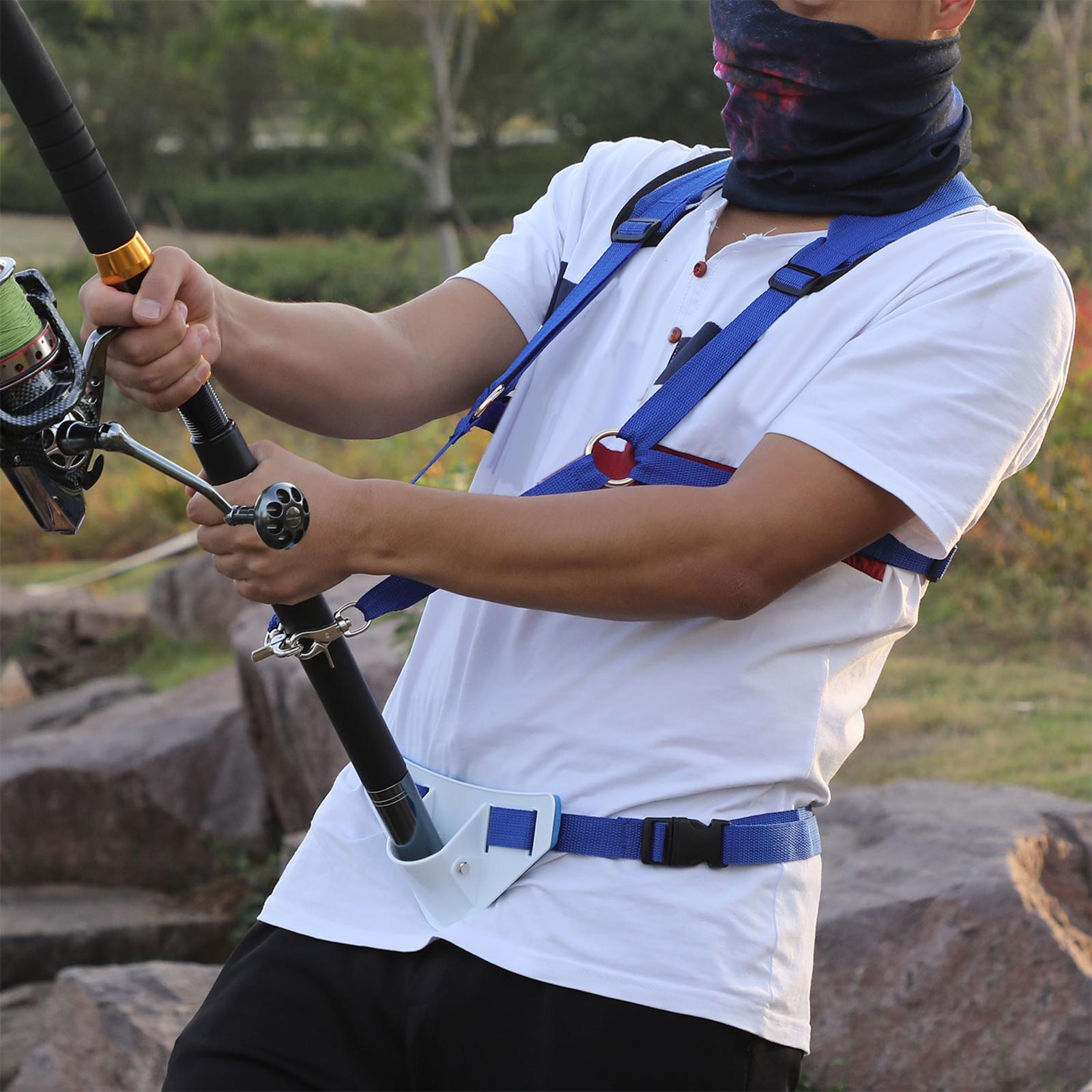 Fishing Rod Holder Belt Adjustable Accessories Waist Belt Fishing Vest Set