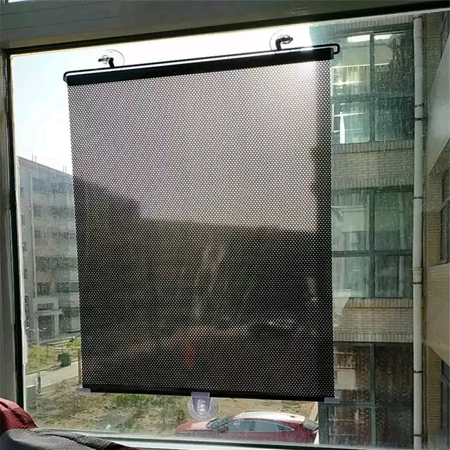 Tấm che năng ô tô - cửa kính nhà cuộn tự động thông minh kèm miếng hít kích thước 58x125cm hàng loại tốt