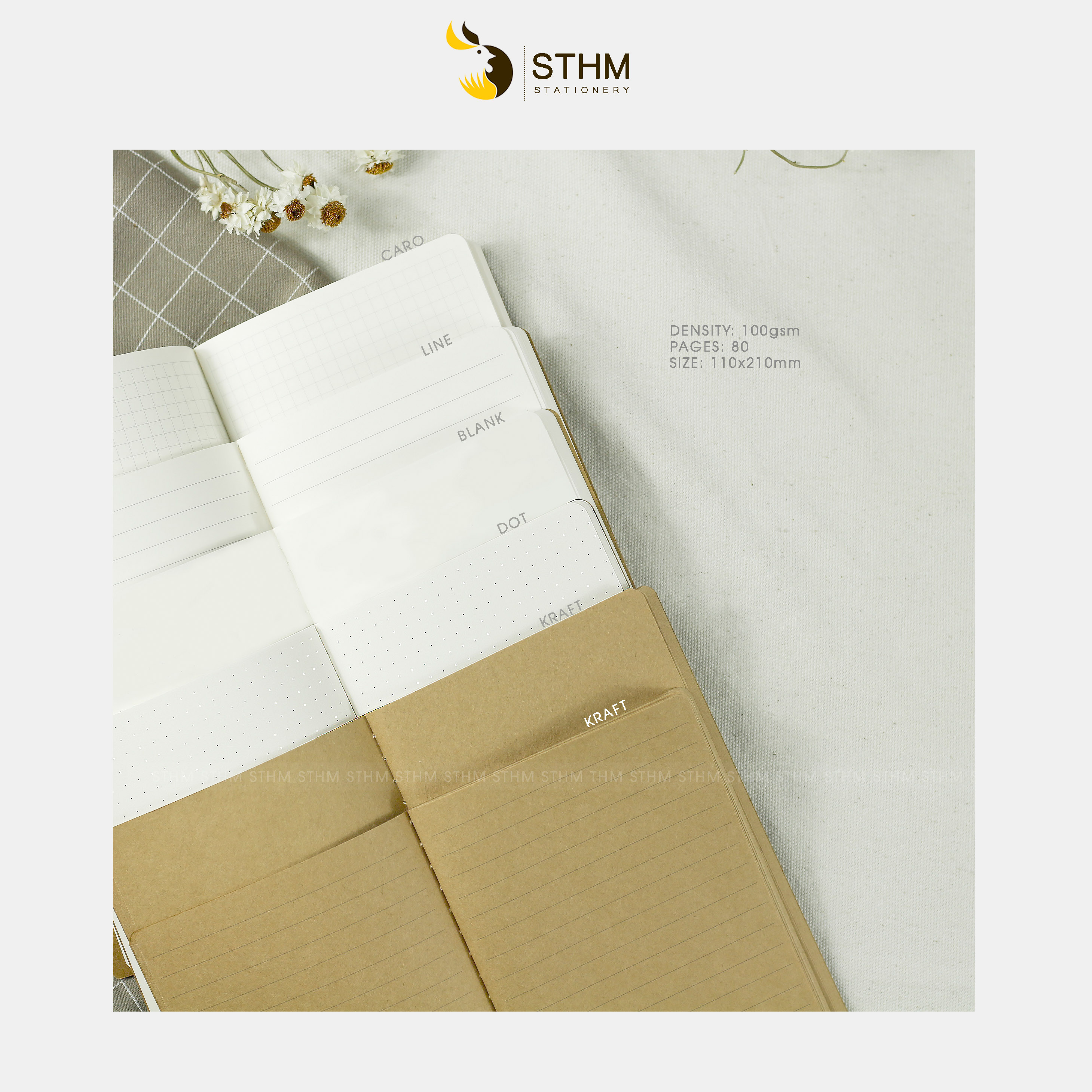 [STHM stationery] - Lõi sổ refill cho Traveller notebook - Nhiều loại ruột