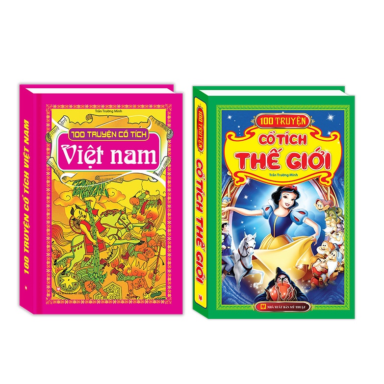 Sách - Combo 2c 100 truyện cổ tích việt nam + 100 truyện cổ tích thế giới
