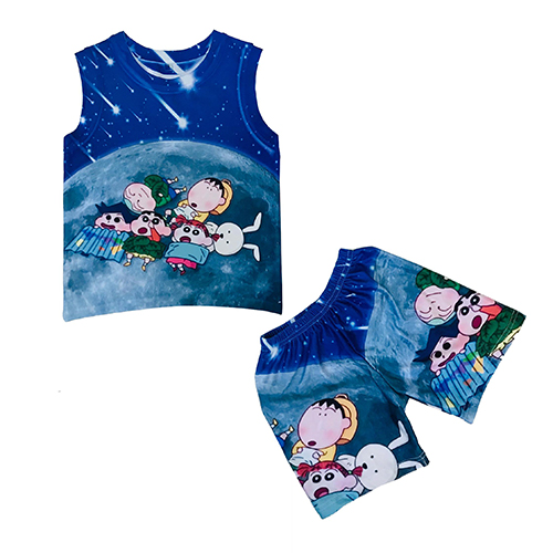 Đồ Bộ Thun Ba Lỗ In 3D cho bé trai hình cậu bé bút chì – 13