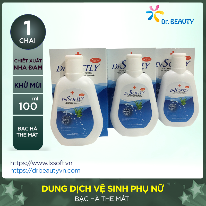 Dung dịch v.ệ sin.h ph.ụ n.ữ DrSoftly duy trì sự mềm mại và độ ẩ,m tự nhiên cho bạn sự thoải mái và tự tin.