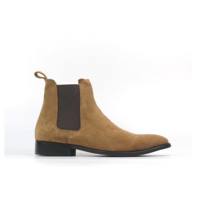 Giày Boot Nam DECEMBER Chelsea Boot Tobacco - Da Lộn