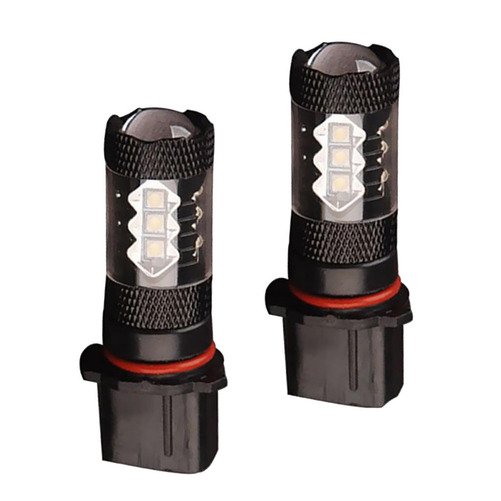 2 Trắng P13W Bóng Đèn LED LED Đèn Pha Ô Tô Trước Lái Xe Đèn DRL