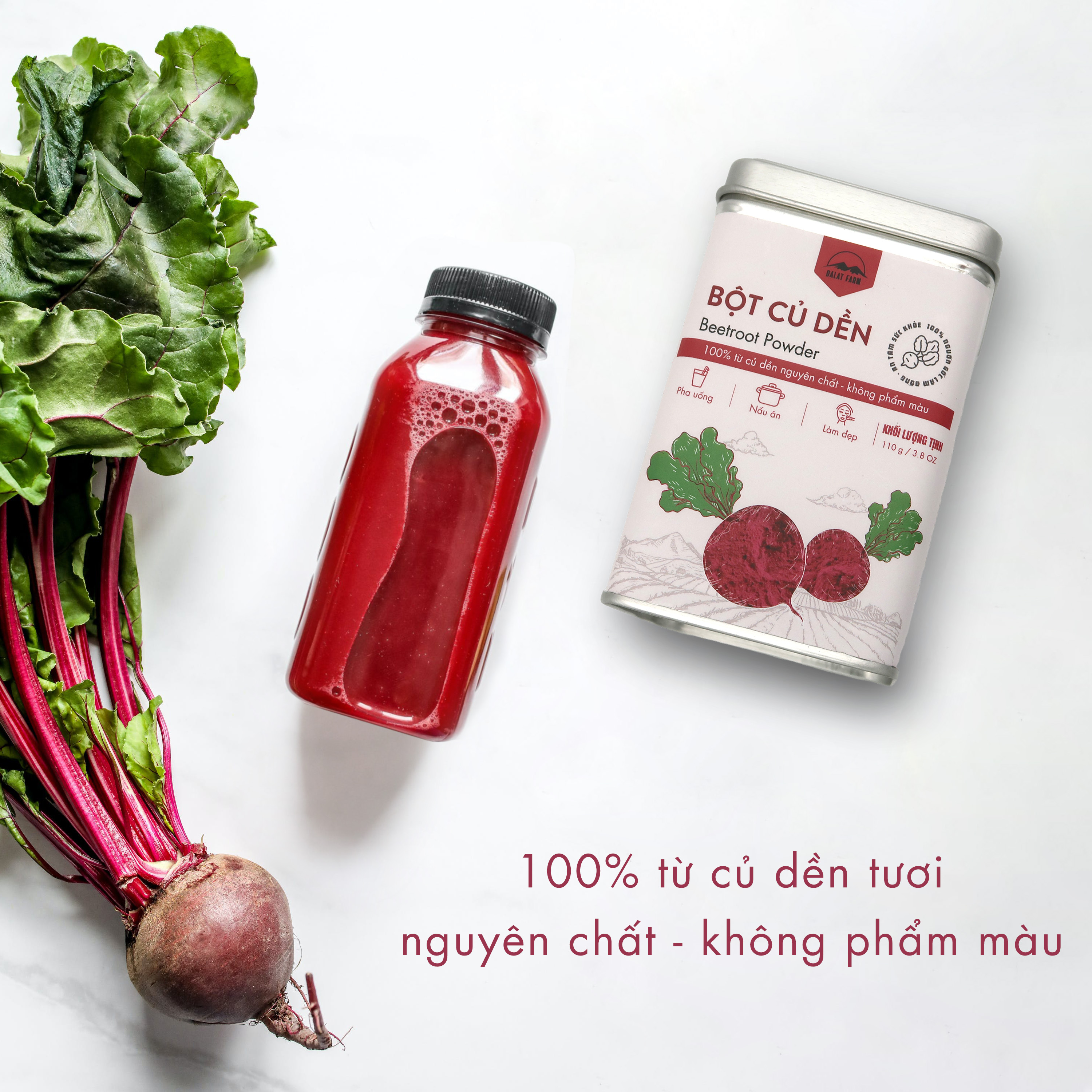 Bột Củ Dền Dalat Farm - Hộp 110 g