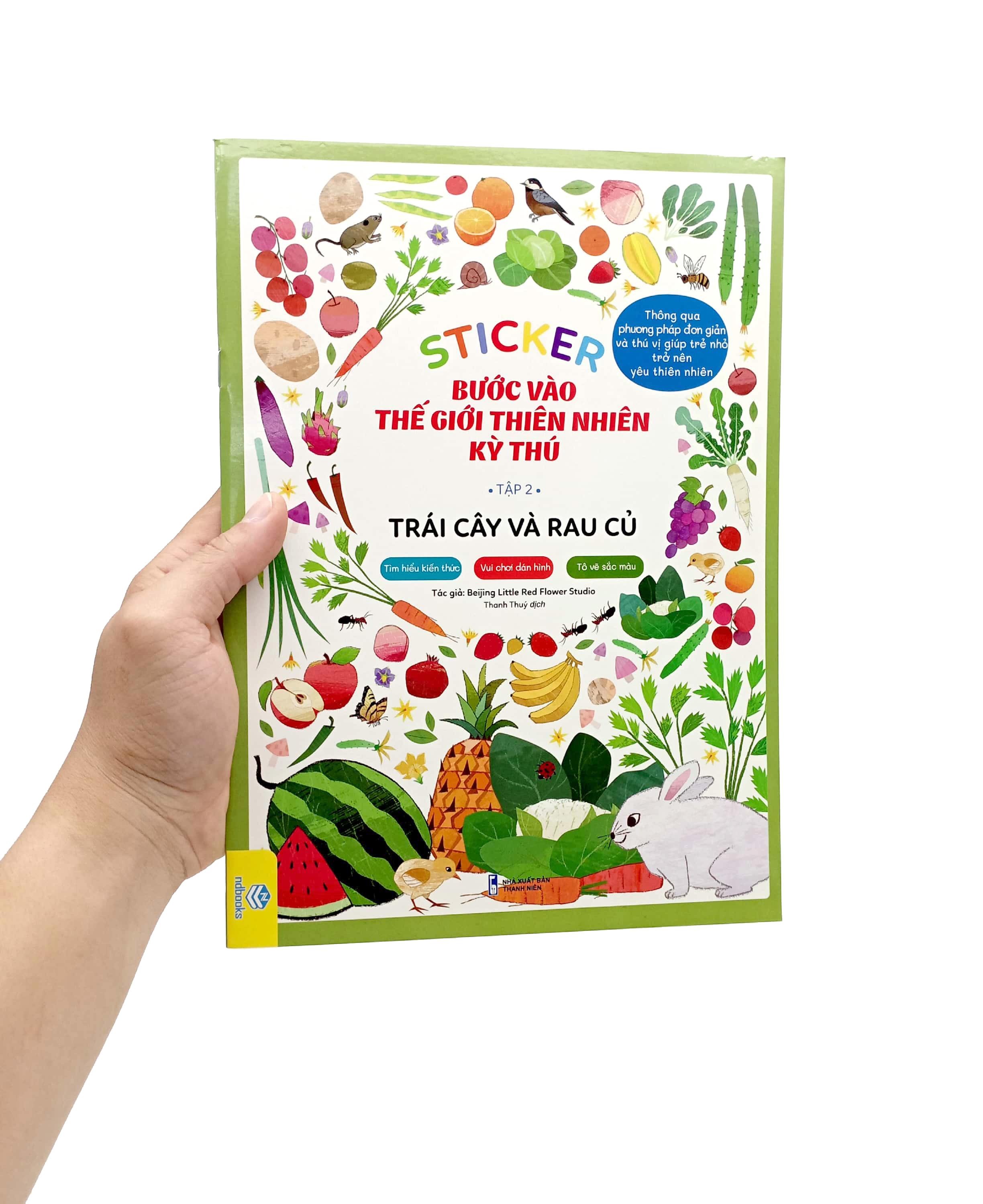 Sticker Bước Vào Thế Giới Thiên Nhiên Kỳ Thú - Tập 2 - Trái Cây Và Rau Củ