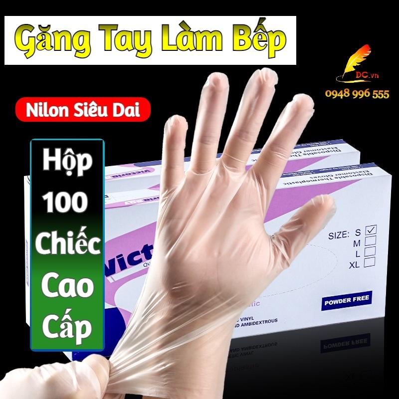 Hộp 100 Chiếc Găng Tay Nấu Ăn Làm Bếp Siêu Dai Victoriabay Siêu Dày Chống Nhăn Đa Năng Cảm Ứng Điện Thoại