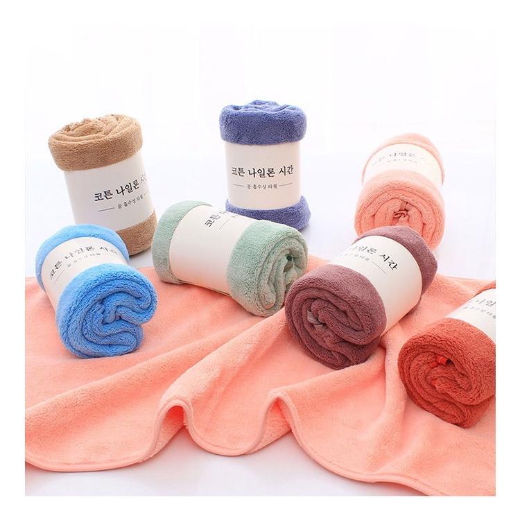 Khăn Tắm Lông Tuyết Loại To 1m4 x 70cm Xuất Hàn Siêu Thấm Hút Dày Dặn Mềm Mịn - KHĂN TẮM