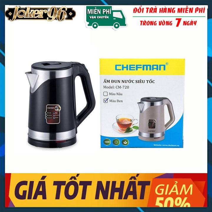 Ấm siêu tốc 2 lớp cách điện Chefman CM-720 dung tích 2 lít_Bảo Hành 6 Tháng