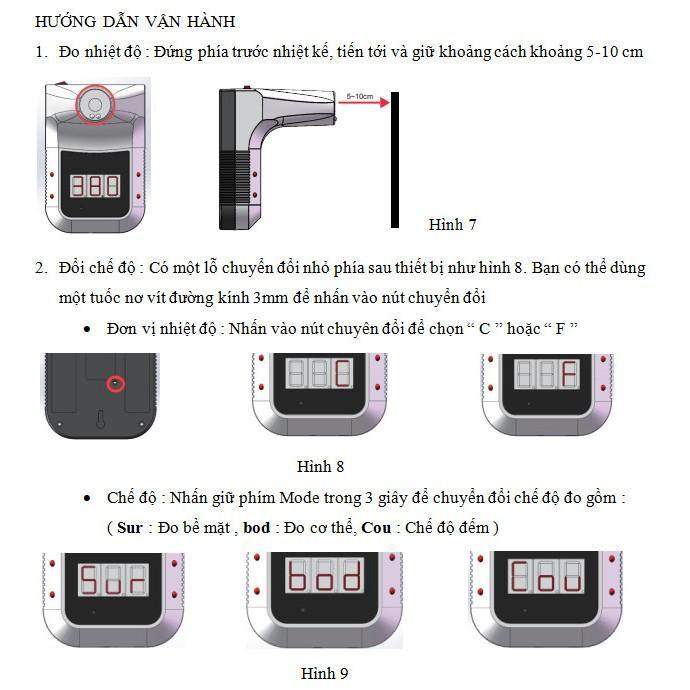 Máy đo nhiệt độ Thân Nhiệt treo tường tự động - Home and Garden