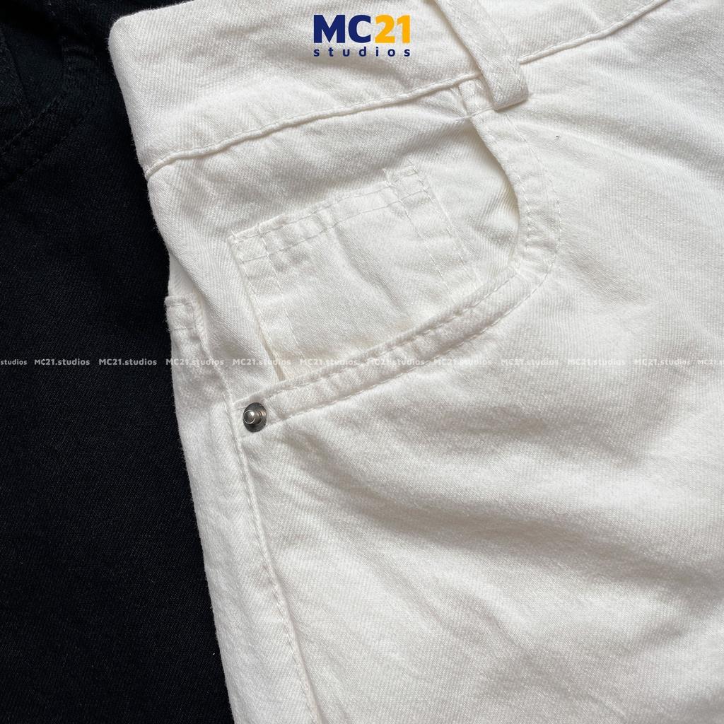 Quần kaki dáng suông MC21.STUDIOS cạp sau chun lưng cao Ulzzang Streetwear Hàn Quốc chất xịn mềm mịn Q3203