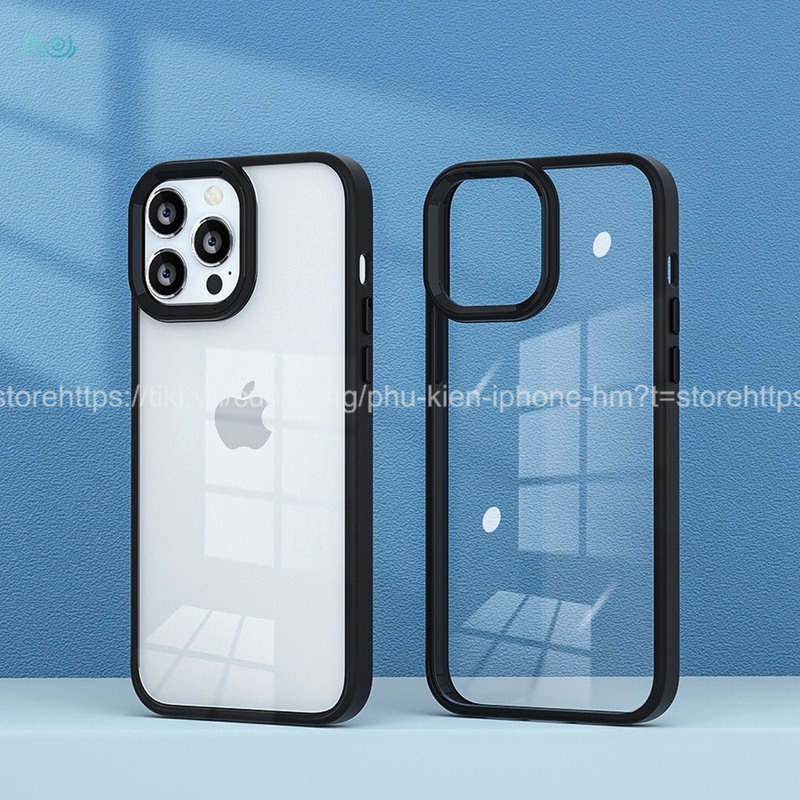 Ốp lưng VIỀN VUÔNG trong suốt VÒNG CAMERA NỔI BẬT chống ố vàng dành cho iphone 6/6plus/6s/6splus/7/7plus/8/8plus/x/xr/xs/11/12/13/pro/max/plus/promax