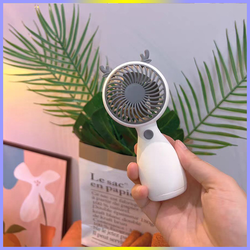 Phụ kiện tiện ích -Quạt mini cầm tay ,quạt để bàn có dây cắm USB ,quạt tích điện kèm tai cực xinh và đáng yêu