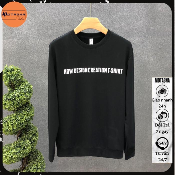 Áo nỉ nam dài tay, Áo sweater chất đẹp kiểu dáng Hàn Quốc in How to make mã NZ623