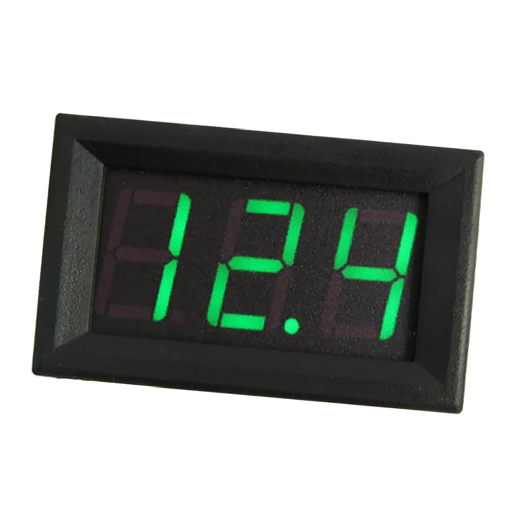 3 Wire LED Digital Display Voltage Meter Voltmeter Car Motor 0.56''