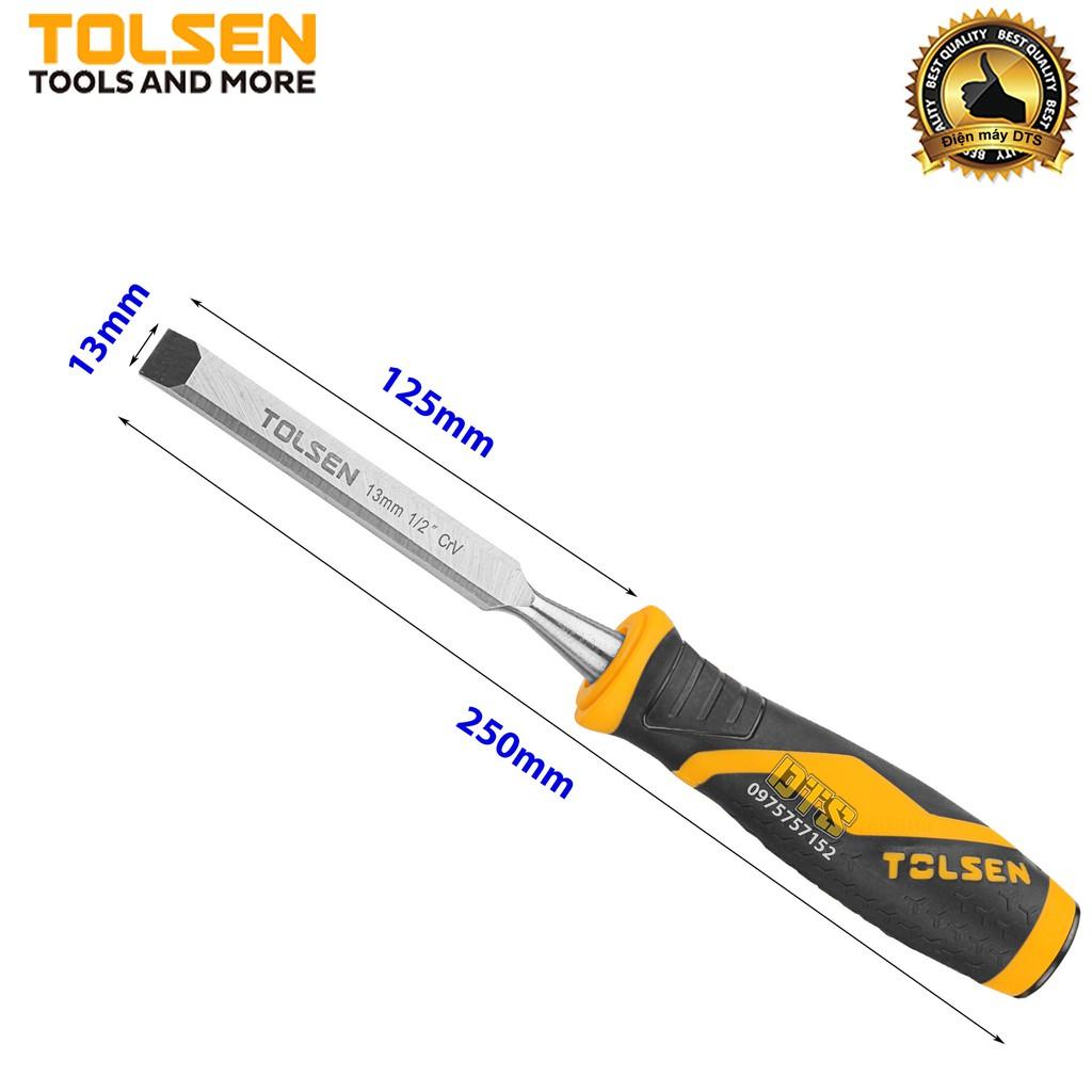 Đục gỗ mũi dẹt cầm tay chuẩn công nghiệp TOLSEN 13mm - Tiêu chuẩn xuất khẩu Châu Âu