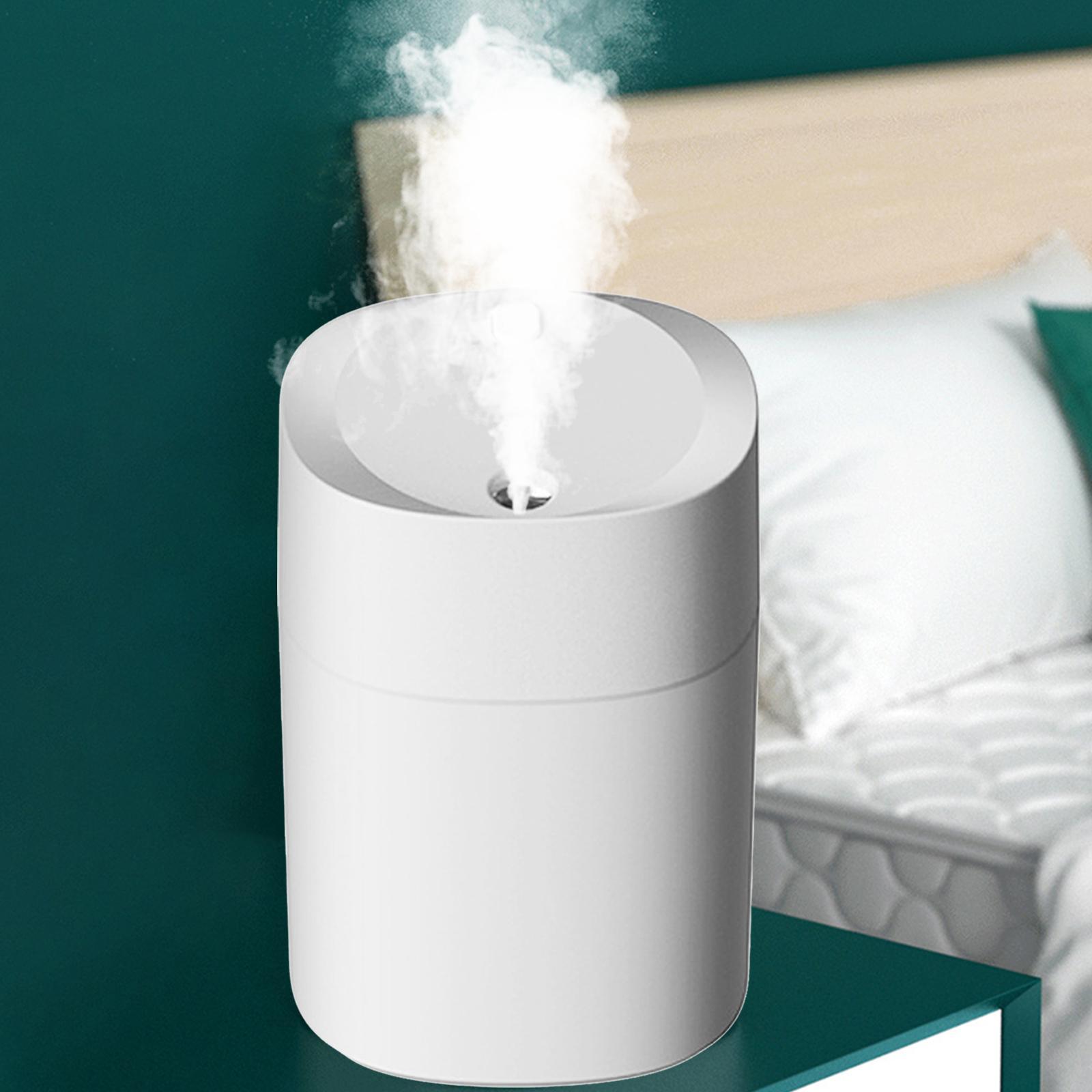 2x Mist Humidifier Diffuser Night Light Silent LED Lamp for Travel Home