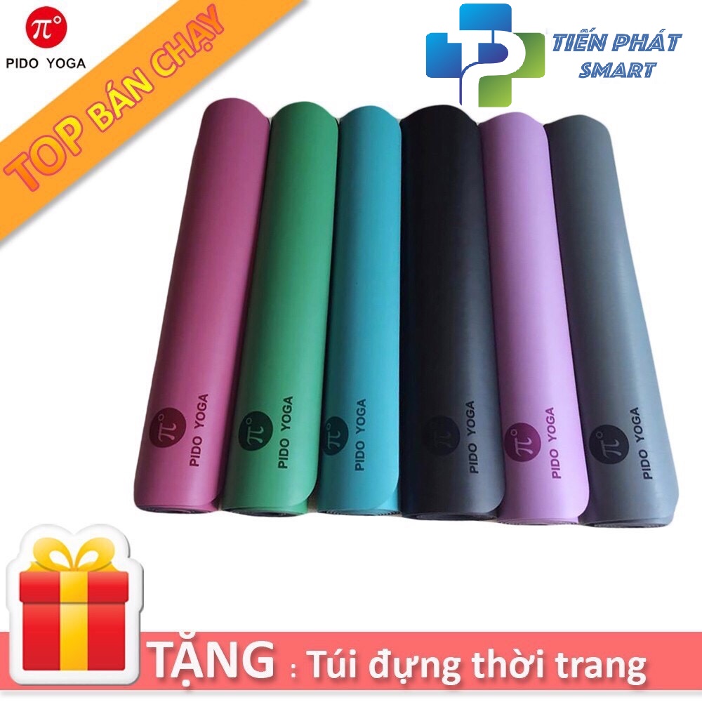 Thảm tập Yoga PIDO định tuyến PU cao cấp 5mm chống trơn trượt tốt(kèm túi và dây)