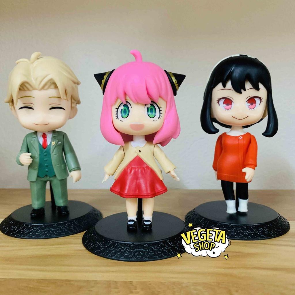 Mô hình Spy X Family Gia đình điệp viên - Mô hình Anya Loid Forger Yor Briar Becky Damian Emile Ewen - Cao 10~12cm