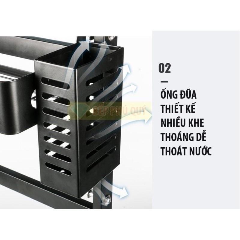 Kệ Gia Vị 2 Tầng Đa Năng Có Giá Để Thớt Và Ống Cắm Đũa - Nhỏ Gọn Tiện Lợi