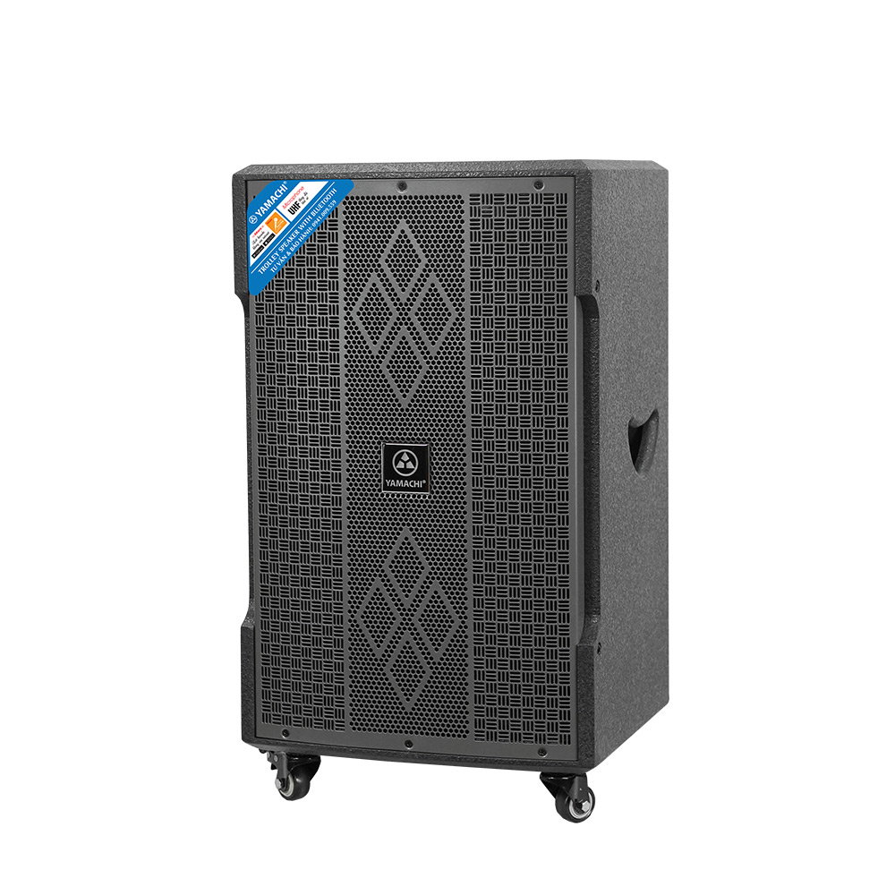 Loa karaoke gia đình công suất lớn bass 3 tấc 500W Yamachi KS-12000A đi kèm 2 micro không dây - - HÀNG CHÍNH HÃNG