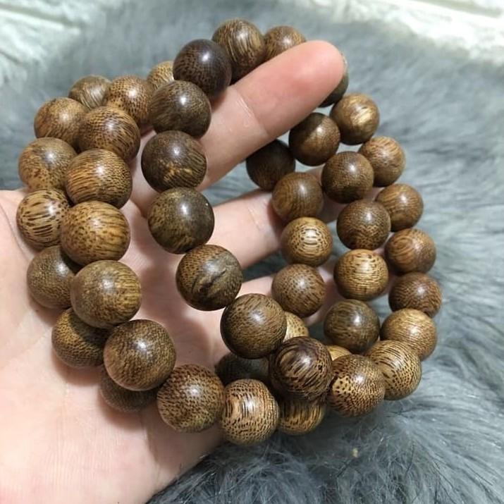 Vòng Tay Trầm Hương Hạt Tròn Đơn Size 16mm