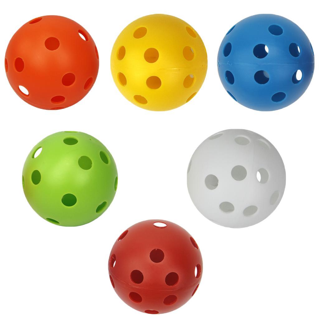 6 Count Golf Balls Hollow Balls for Driving Range/ Swing Practice