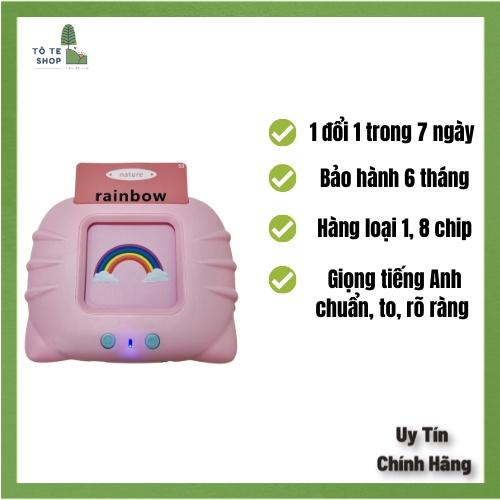 Máy đọc thẻ Flashcard - Máy đọc thẻ với 224 từ vựng giúp bé học tốt tiếng anh, kèm cổng sạc USB