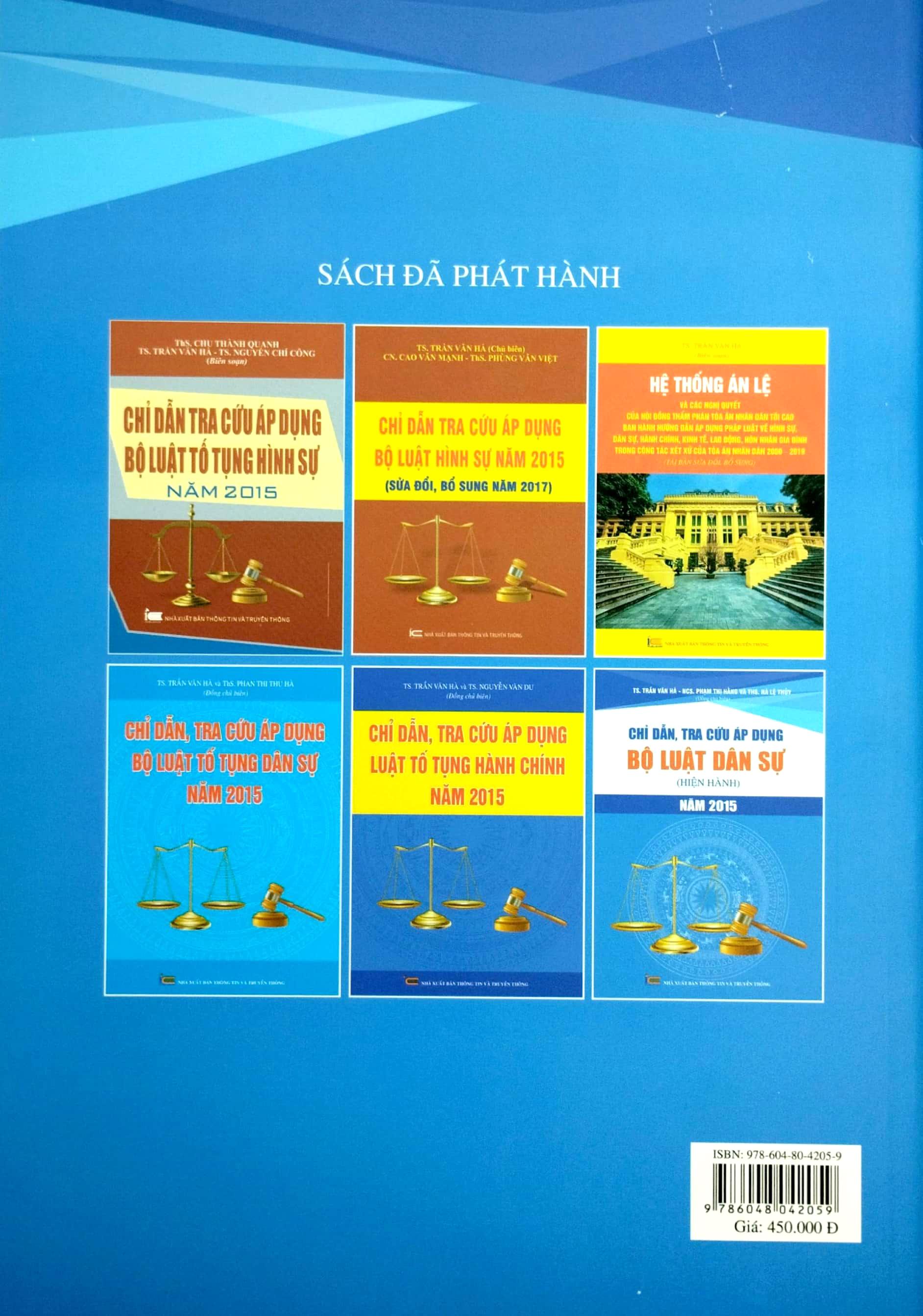 Chỉ Dẫn Tra Cứu Áp Dụng Bộ Luật Dân Sự (Hiện Hành) Năm 2015