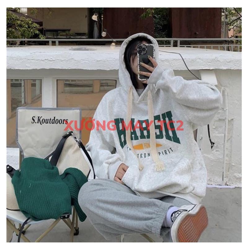 Áo hoodie nam nữ,Áo sweater nỉ nam nữ from rộng Unisex chất nỉ ngoại siêu dày dặn in 2 mầu XƯỞNGMAYTC2